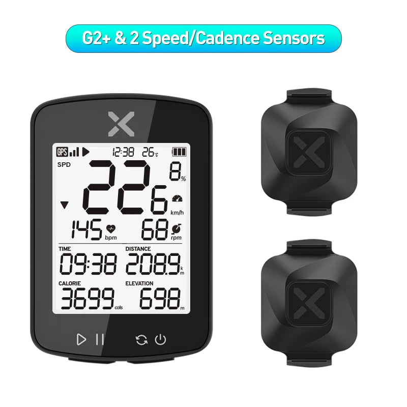 XOSS G2 GPS Bike Computer - Wireless Cycling Speedometer