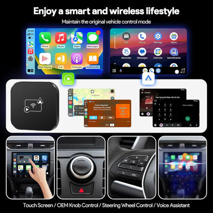 Wireless CarPlay & Android Auto Adapter for Toyota, Mazda, Nissan