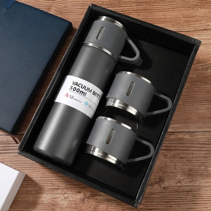 500ML 304 Stainless Steel Vacuum Thermos Gift Set