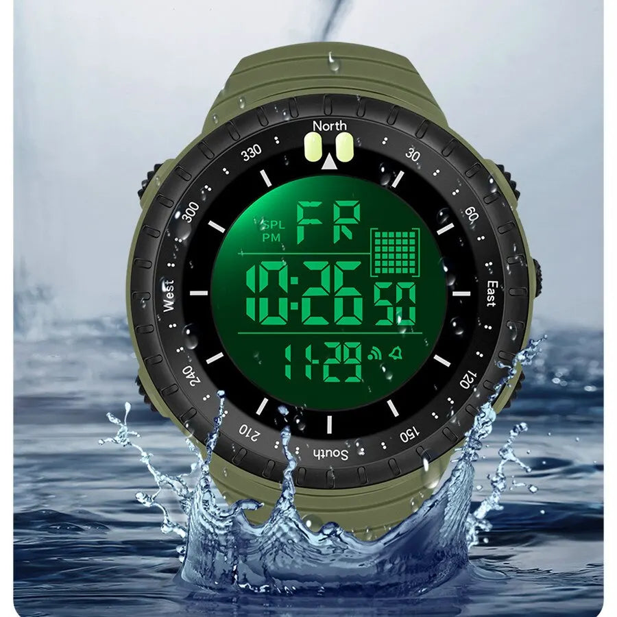 SYNOKE Men's Outdoor Waterproof Shock Resistant Digital Watch