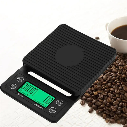 Black Precision Coffee Dropping Scale - 0.1g Digital Kitchen Scale