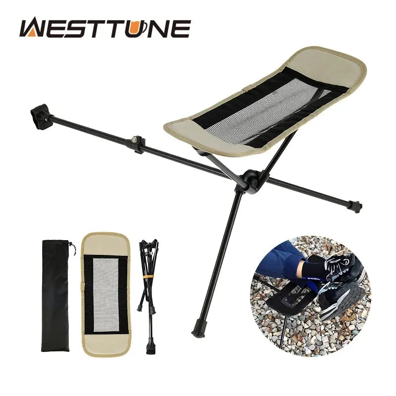 WESTTUNE Universal Camping Chair Foot Rest - Lightweight & Folding