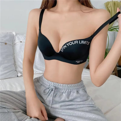 Women's Traceless Gather Bra - Comfortable & Stylish