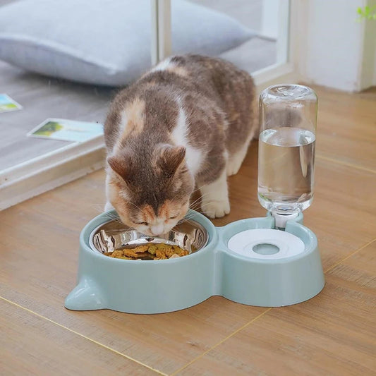 Automatic Pet Water and Food Feeder Bowl for Cats and Dogs