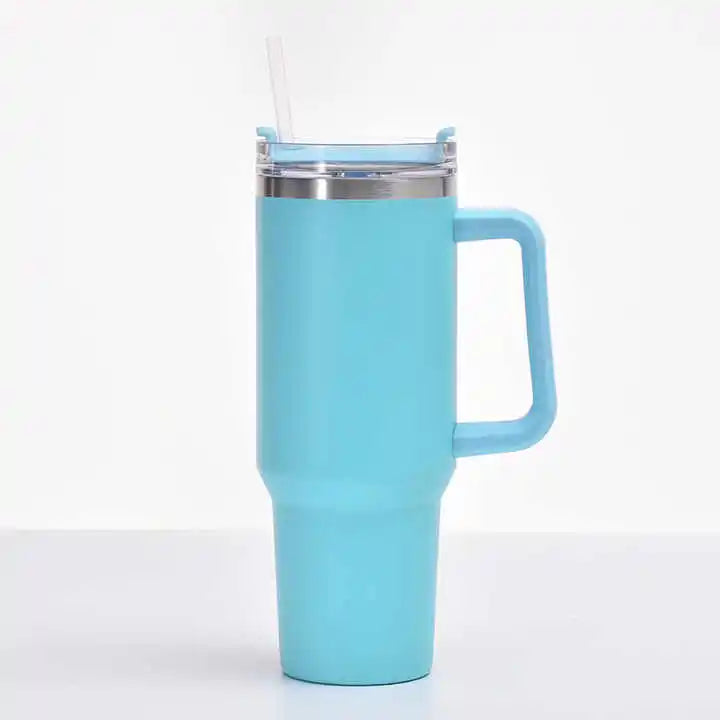 40oz Vacuum Insulated Stainless Steel Tumbler with Handle