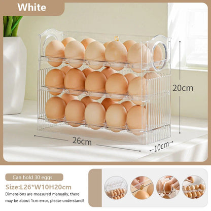 Egg Storage Box - Refrigerator Organizer for Fresh Eggs