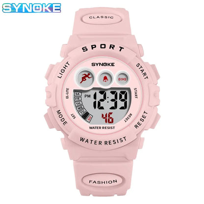 SYNOKE Kids Colorful Digital Sport Watch - Waterproof & Stylish