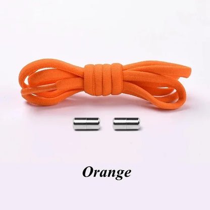 100cm Elastic No Tie Shoelaces with Metal Lock for Sneakers