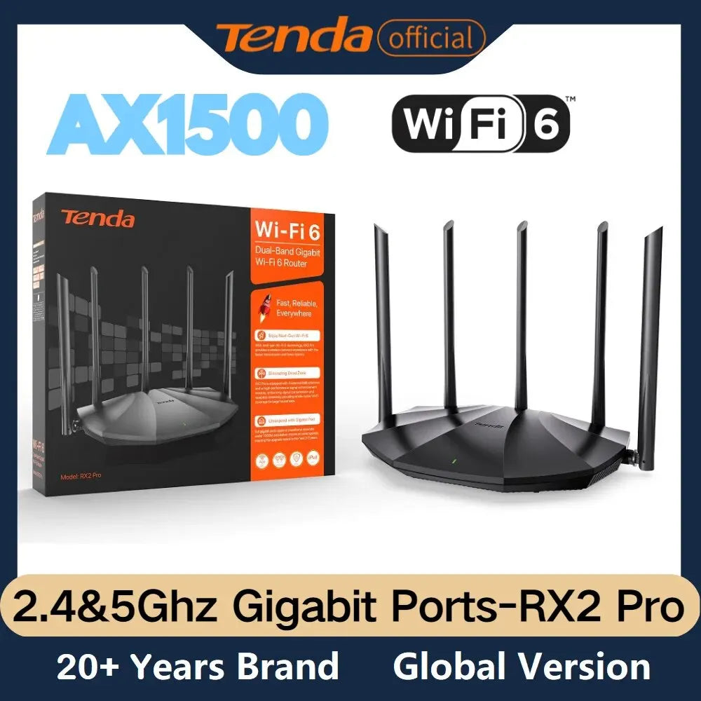 Tenda WIFI6 AX1500 Gigabit Wireless Router