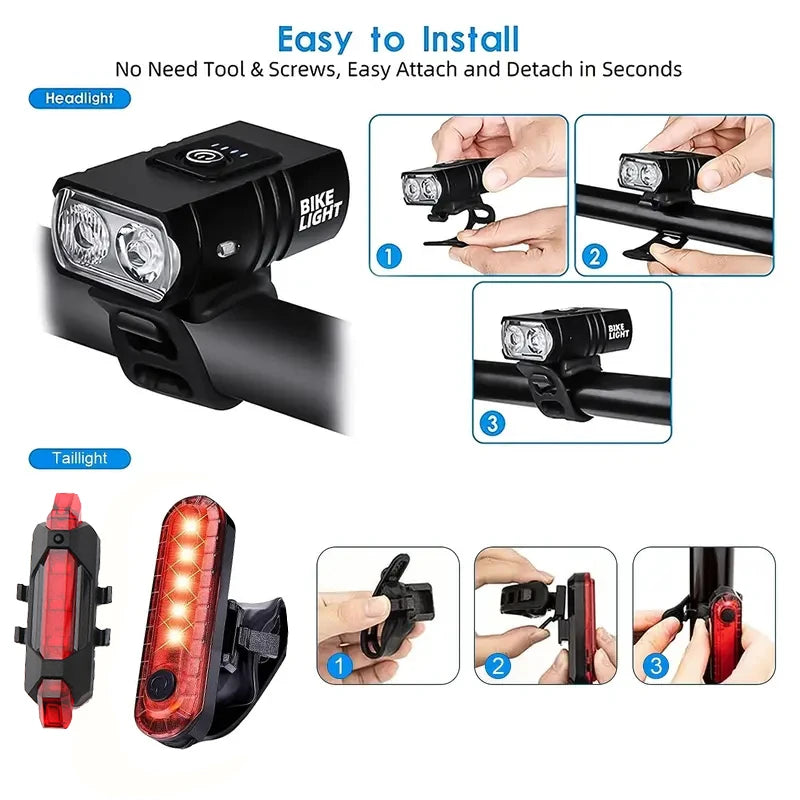 1000LM USB Rechargeable LED Bicycle Headlight