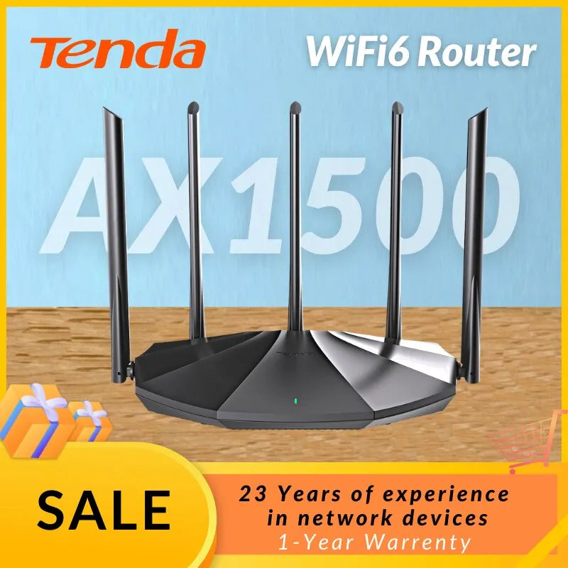 Tenda WIFI6 AX1500 Gigabit Wireless Router