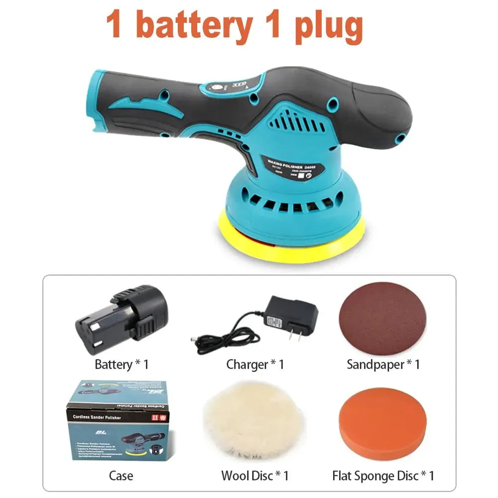 12V Cordless Car Polishing Machine - 380W Electric Sander