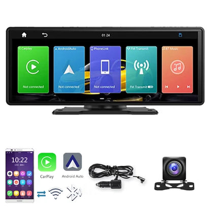 10.26" Touchscreen Wireless Car Stereo with Apple Carplay & Android Auto