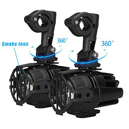 40W LED Auxiliary Fog Lights for BMW Motorcycles - 2 Pcs