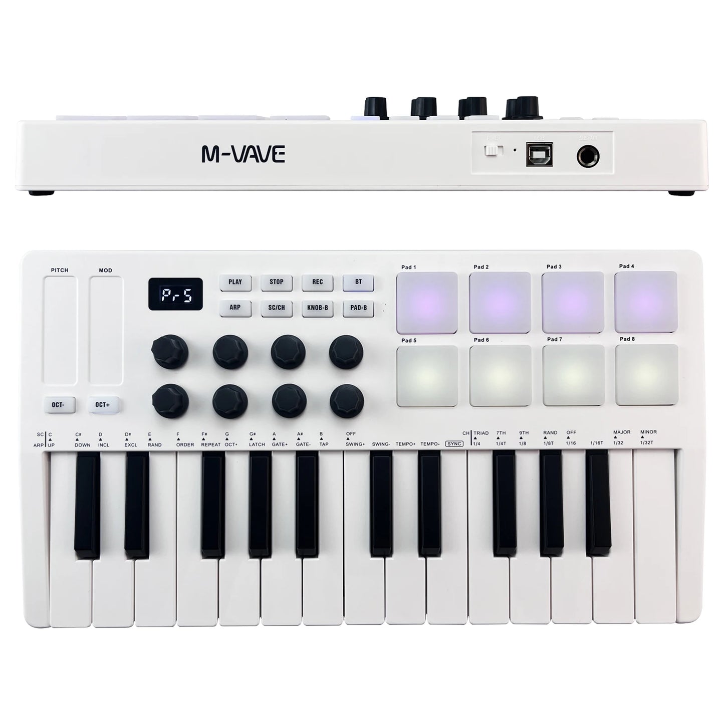 M-VAVE SMK-Ⅱ 25-Key MIDI Keyboard Controller