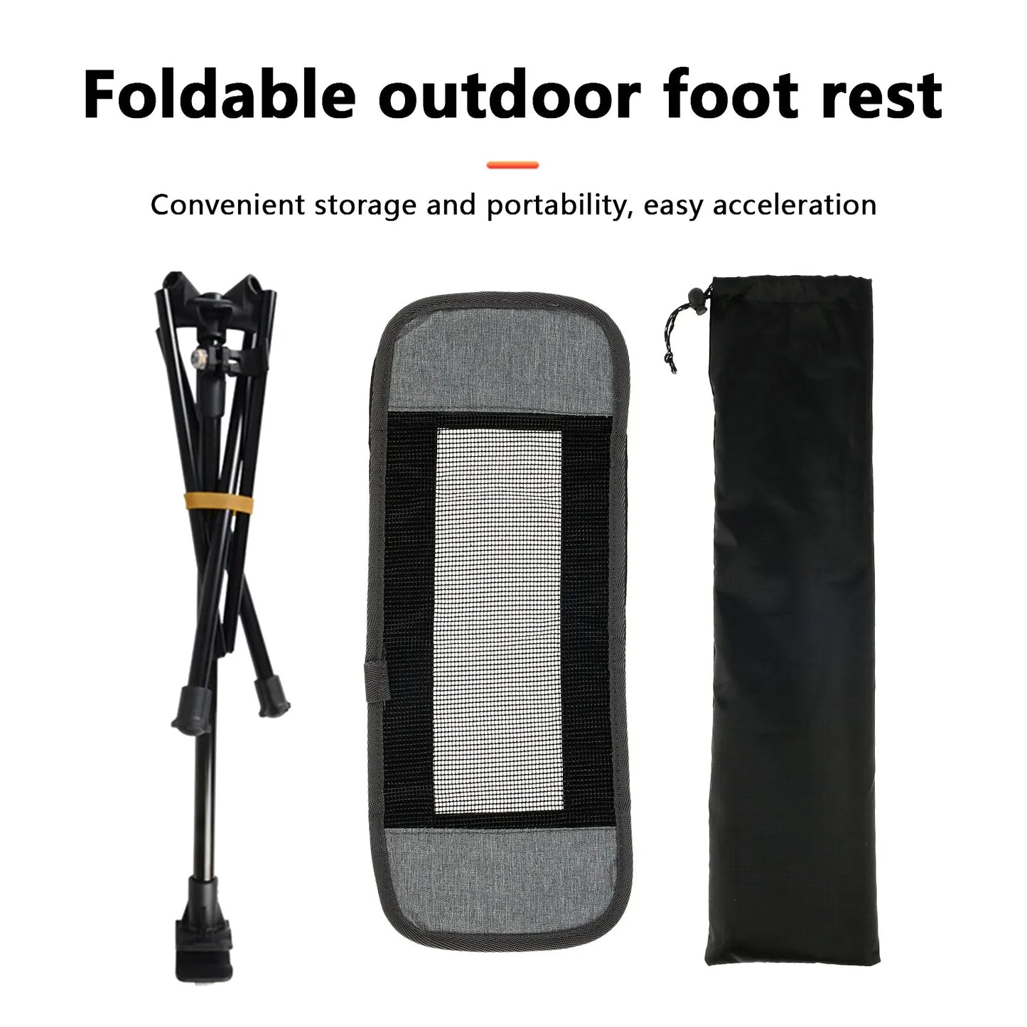 WESTTUNE Universal Camping Chair Foot Rest - Lightweight & Folding