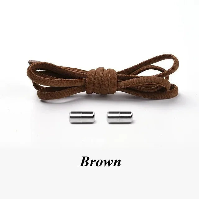 100cm Elastic No Tie Shoelaces with Metal Lock for Sneakers