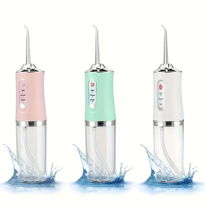 USB Portable Oral Irrigator Water Flosser with 4 Nozzles