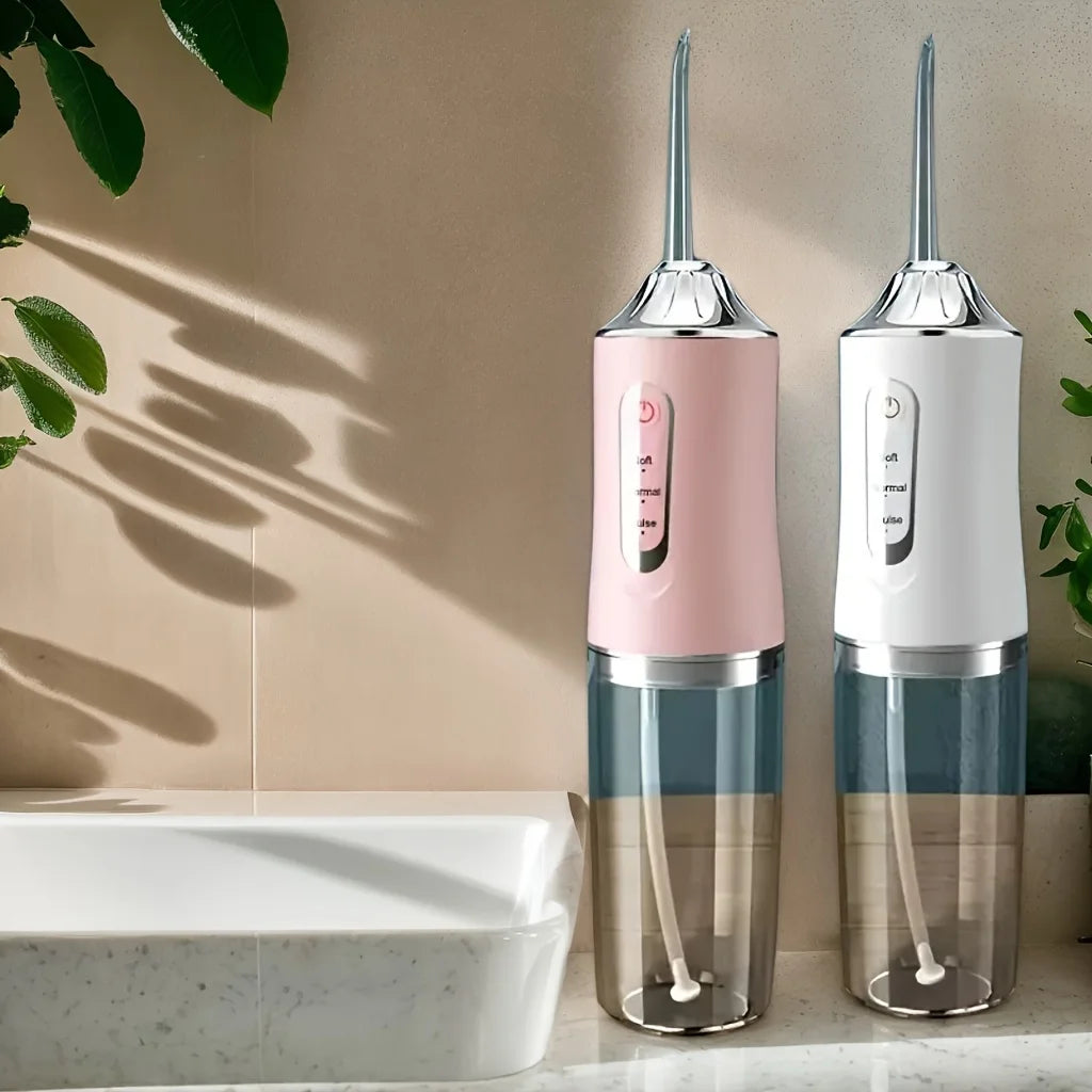 USB Portable Oral Irrigator Water Flosser with 4 Nozzles