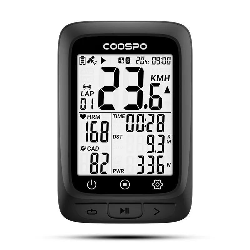 COOSPO BC107 Wireless GPS Bike Computer - Speedometer & Odometer