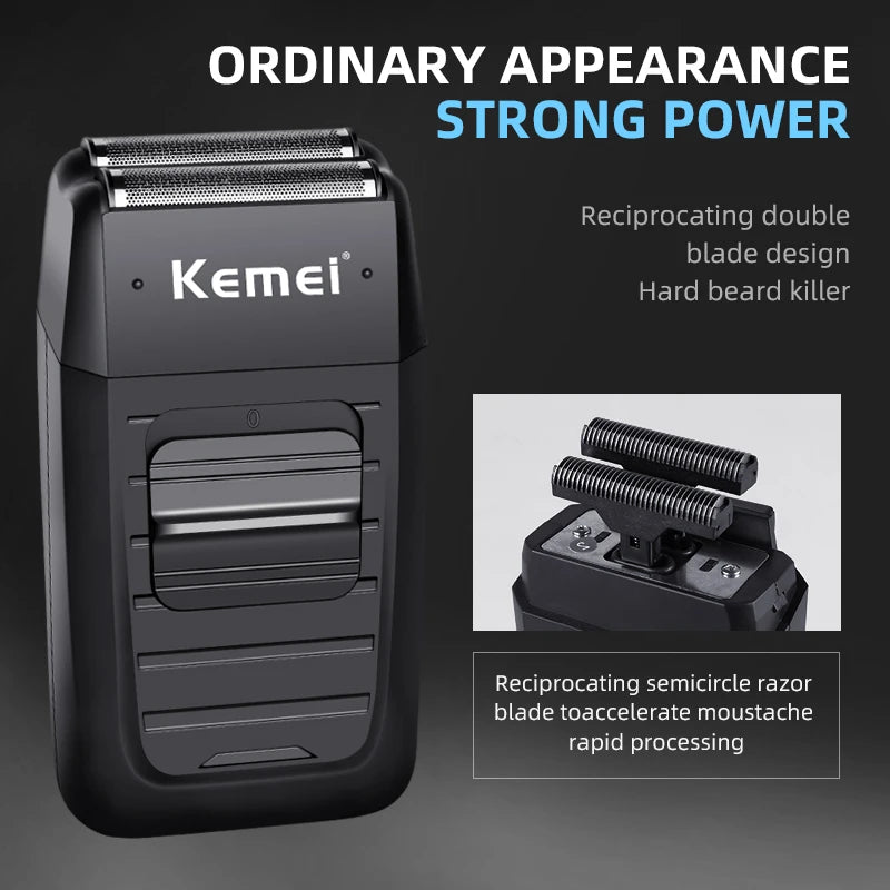 Kemei 1102 Rechargeable Cordless Shaver for Men