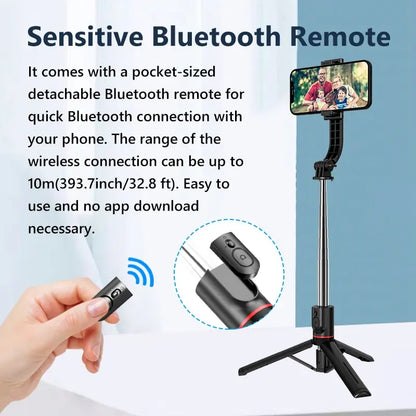 L13 Extended Wireless Bluetooth Selfie Stick with Tripod & Remote