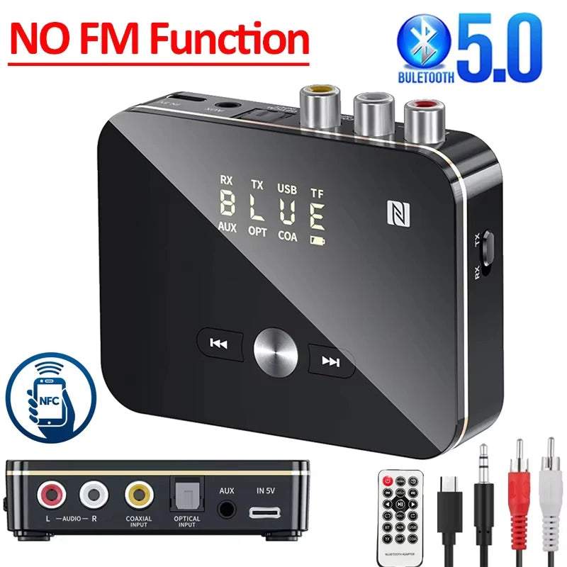 VIKEFON Bluetooth Receiver Transmitter 5.0 with NFC