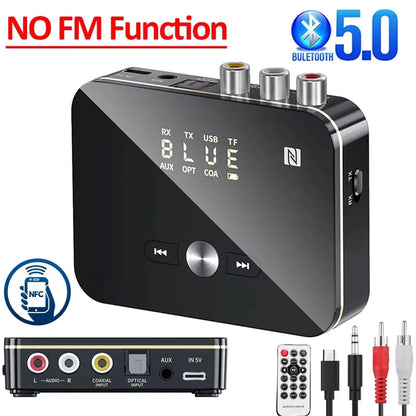 VIKEFON Bluetooth Receiver Transmitter 5.0 with NFC