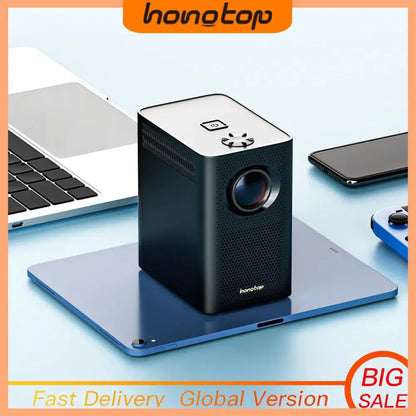 HONGTOP S30MAX 4K Smart Portable Projector with WiFi & Bluetooth