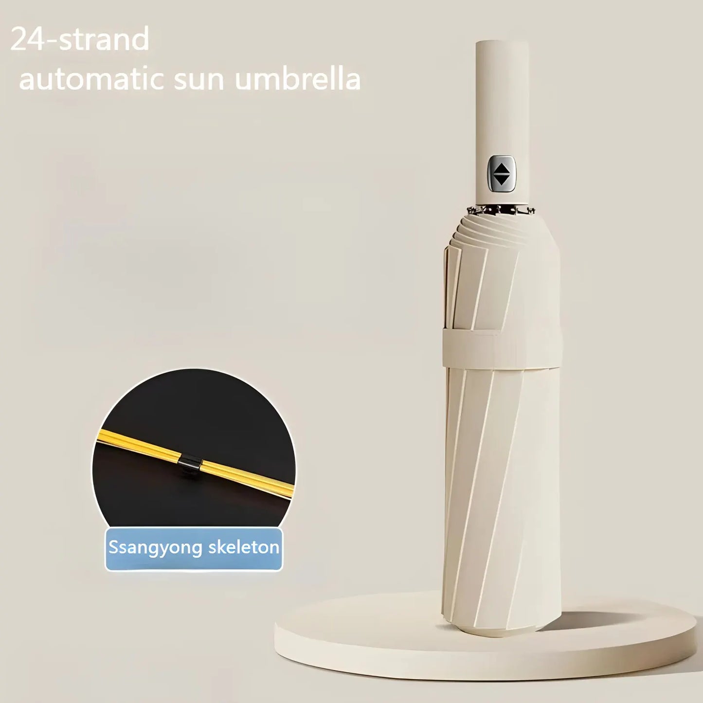 12 Bone Black Glue Fully Automatic Umbrella