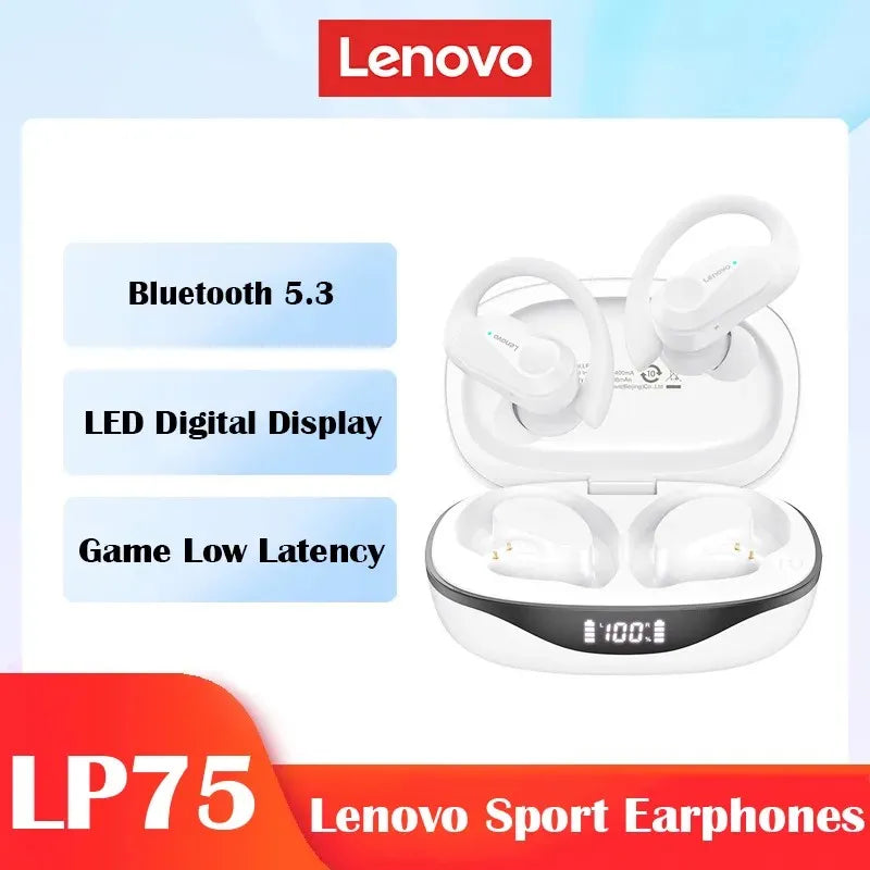 Lenovo LP75 TWS Wireless Bluetooth 5.3 Earphones