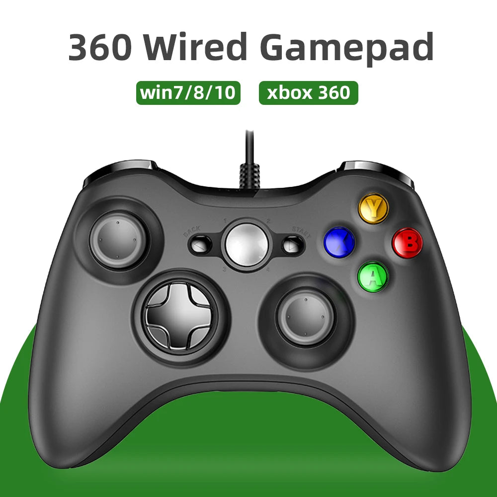 Wired Xbox 360 Gamepad for PC and Xbox 360 Slim