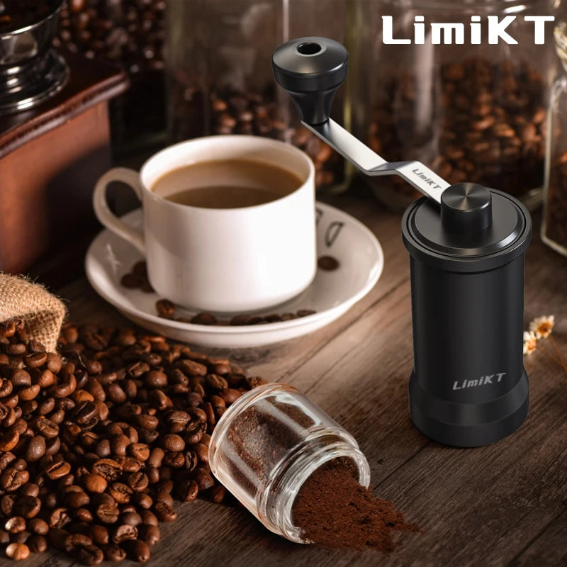 LimiKT Hand-Cranked Coffee Machine - Manual Bean Grinder