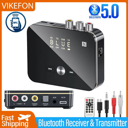 VIKEFON Bluetooth Receiver Transmitter 5.0 with NFC