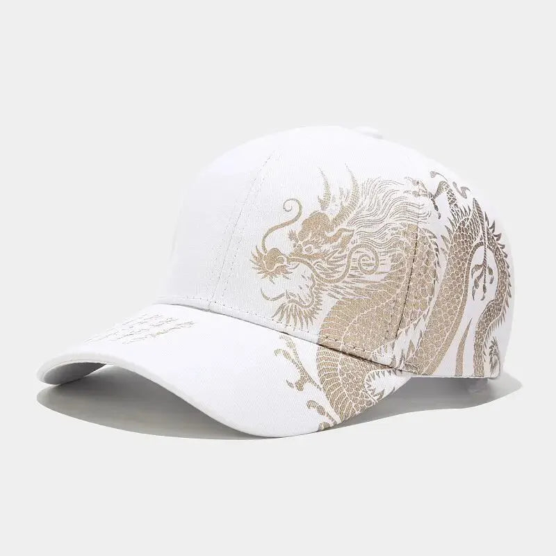 Chinese Dragon Pattern Baseball Cap - Unisex