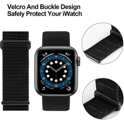 2PCS Nylon Strap for Apple Watch (Series 4 to Ultra 49mm)