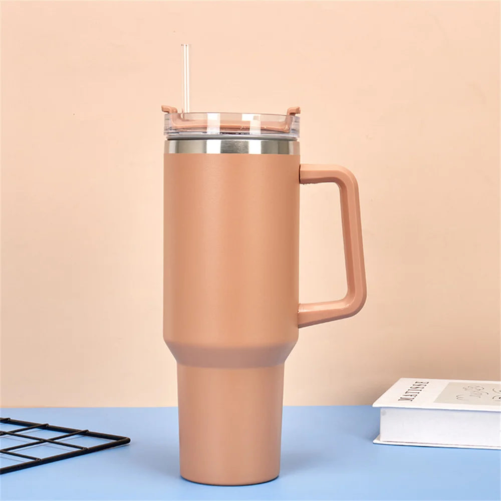 40oz Vacuum Insulated Stainless Steel Tumbler with Handle