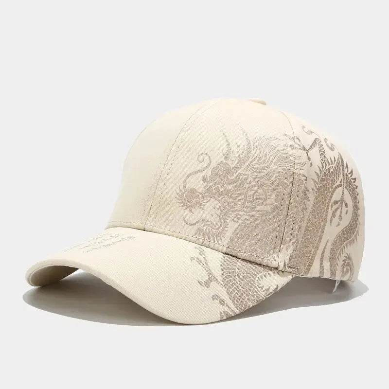 Chinese Dragon Pattern Baseball Cap - Unisex