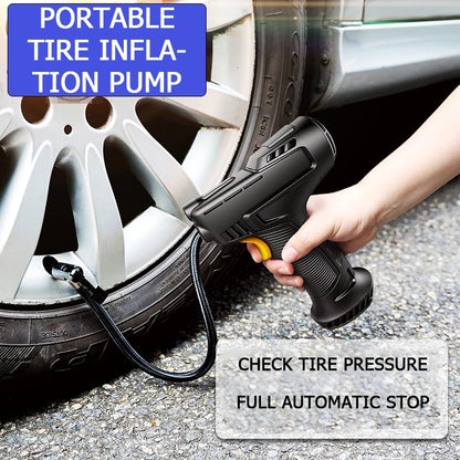 Portable Tire Inflation Pump for Cars & Motorcycles