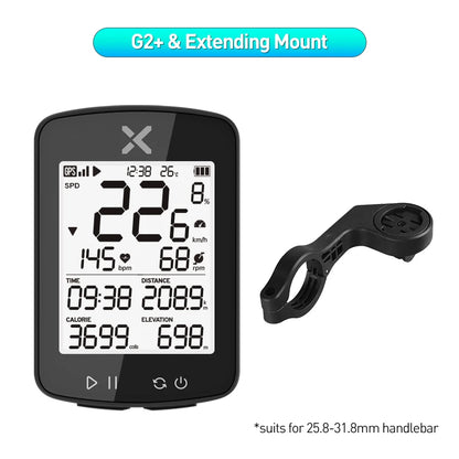 XOSS G2 GPS Bike Computer - Wireless Cycling Speedometer