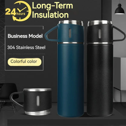 500ML 304 Stainless Steel Vacuum Thermos Gift Set