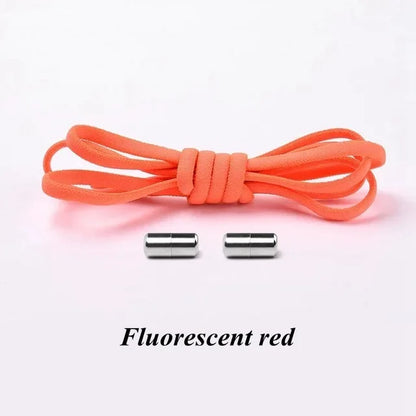 100cm Elastic No Tie Shoelaces with Metal Lock for Sneakers