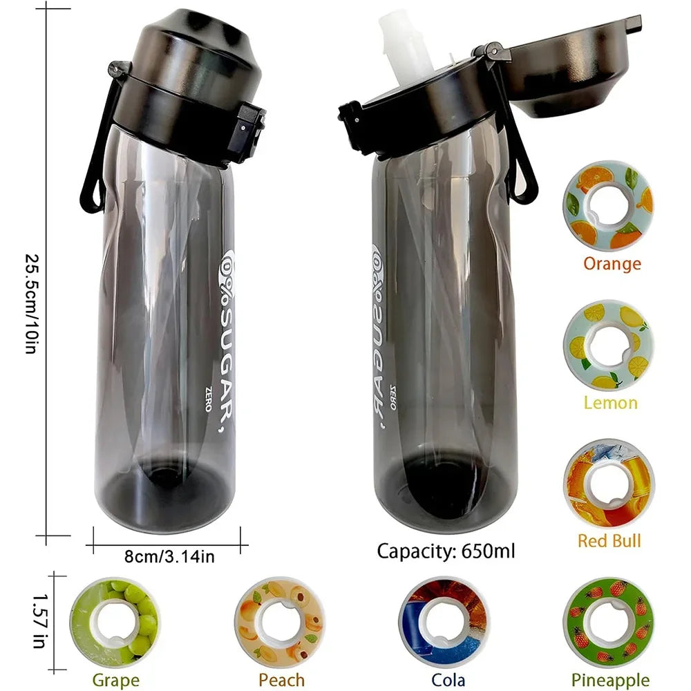 650ml Flavored Water Bottle with 7 Fruit Pods