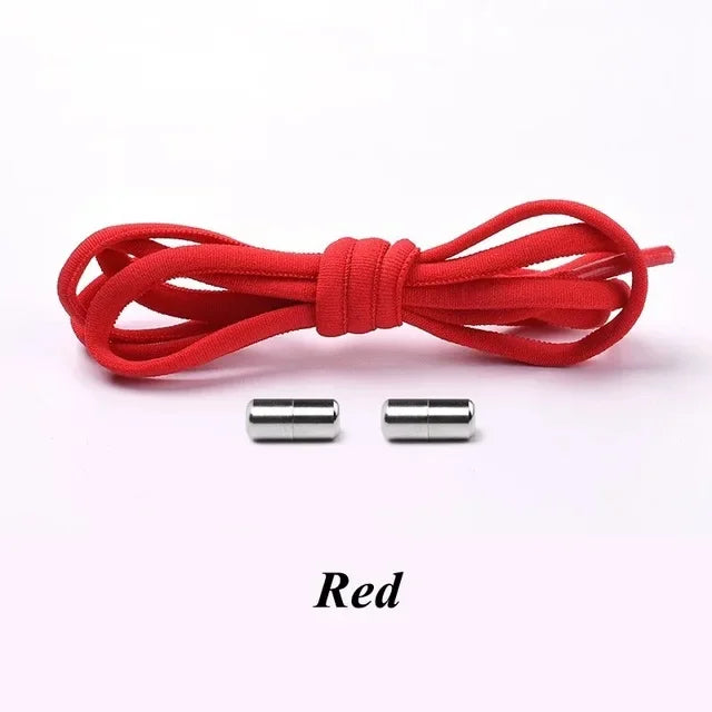 100cm Elastic No Tie Shoelaces with Metal Lock for Sneakers