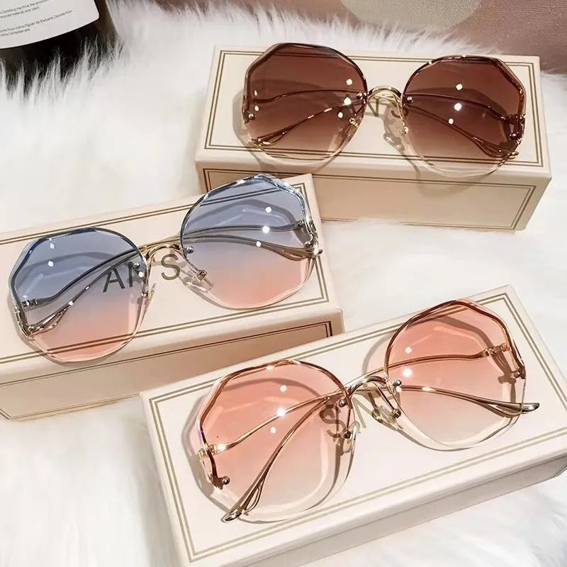 Vintage Oversized Square Sunglasses for Women