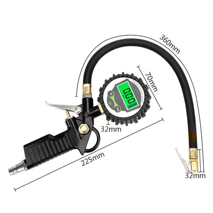 Digital LCD Tire Pressure Inflator Gauge