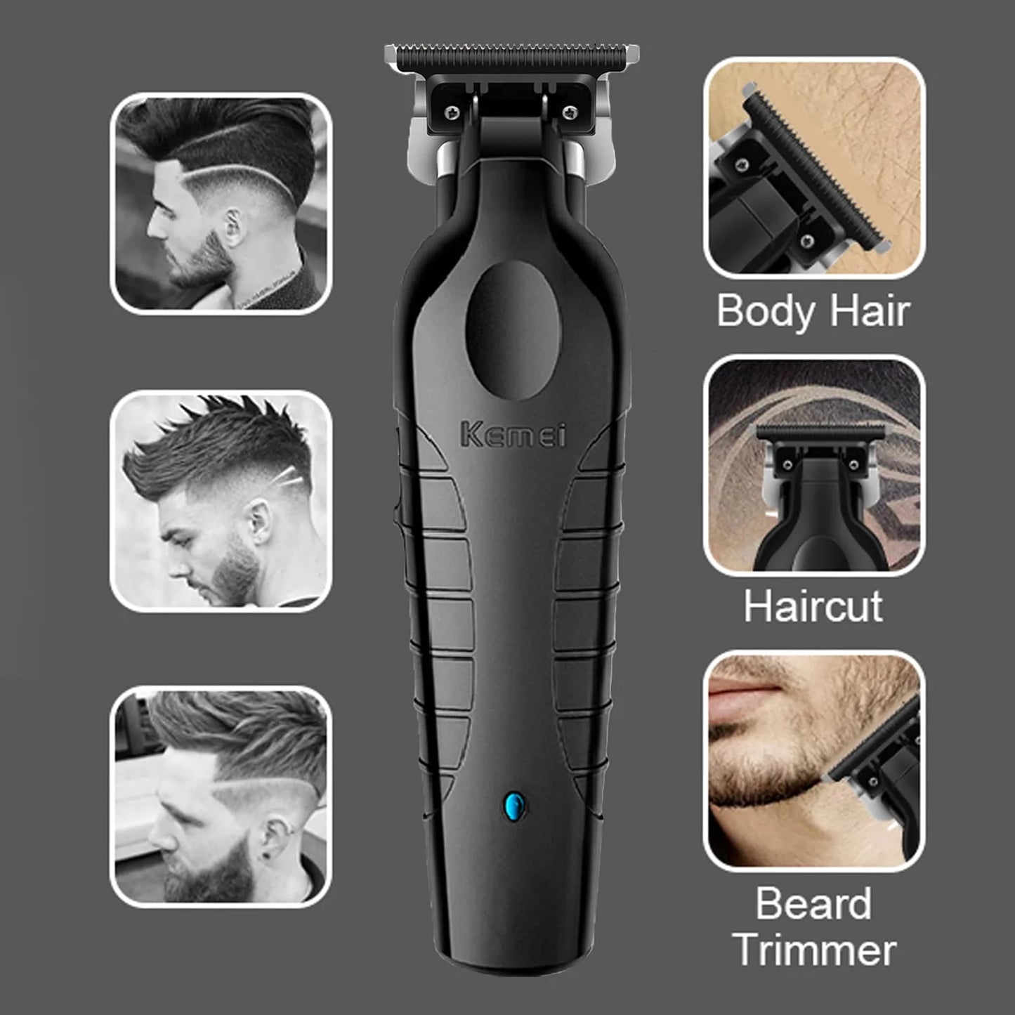 KEMEI KM-2299 Professional Cordless Hair Clippers for Men