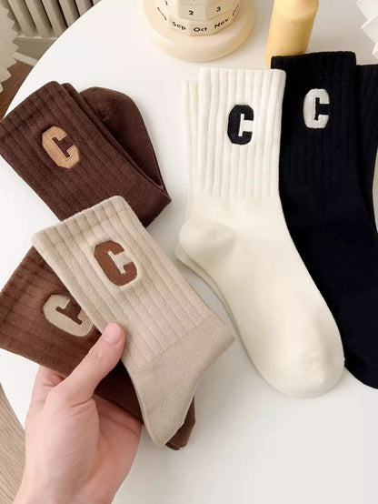 5 Pairs Cute Teddy Bear Ankle Socks for Women