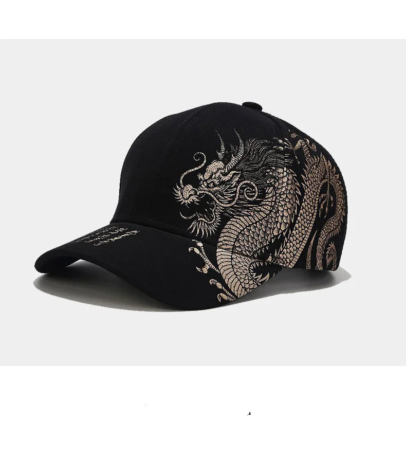 Chinese Dragon Pattern Baseball Cap - Unisex