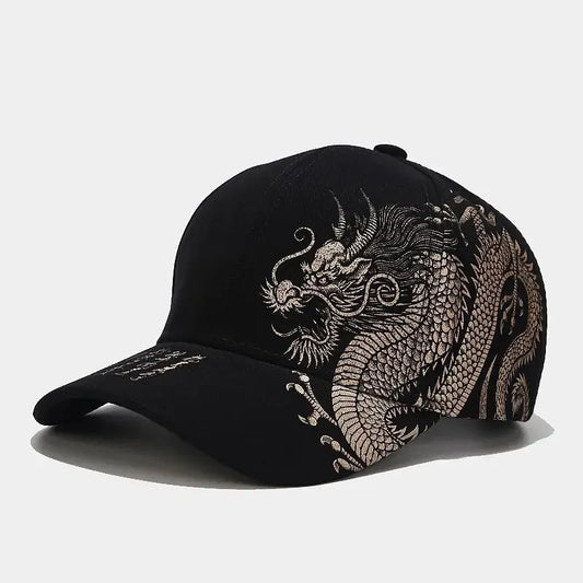 Chinese Dragon Pattern Baseball Cap - Unisex